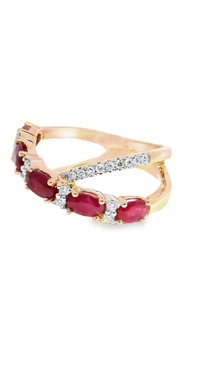 1,7ct Rubiin- ja briljantsõrmus — изображение 3